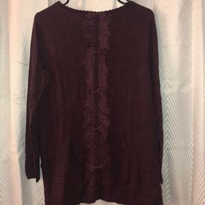 ELLE sweater with back detail NEW WITH TAGS!